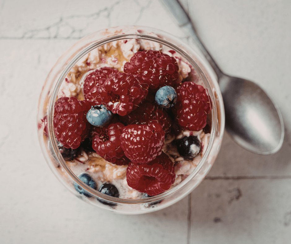 Protein-Packed Overnight Oats with Flax & Almond Butter