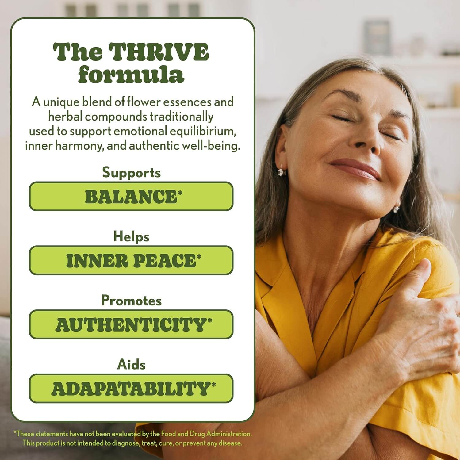 Daily emotional balance supplement with natural ingredients