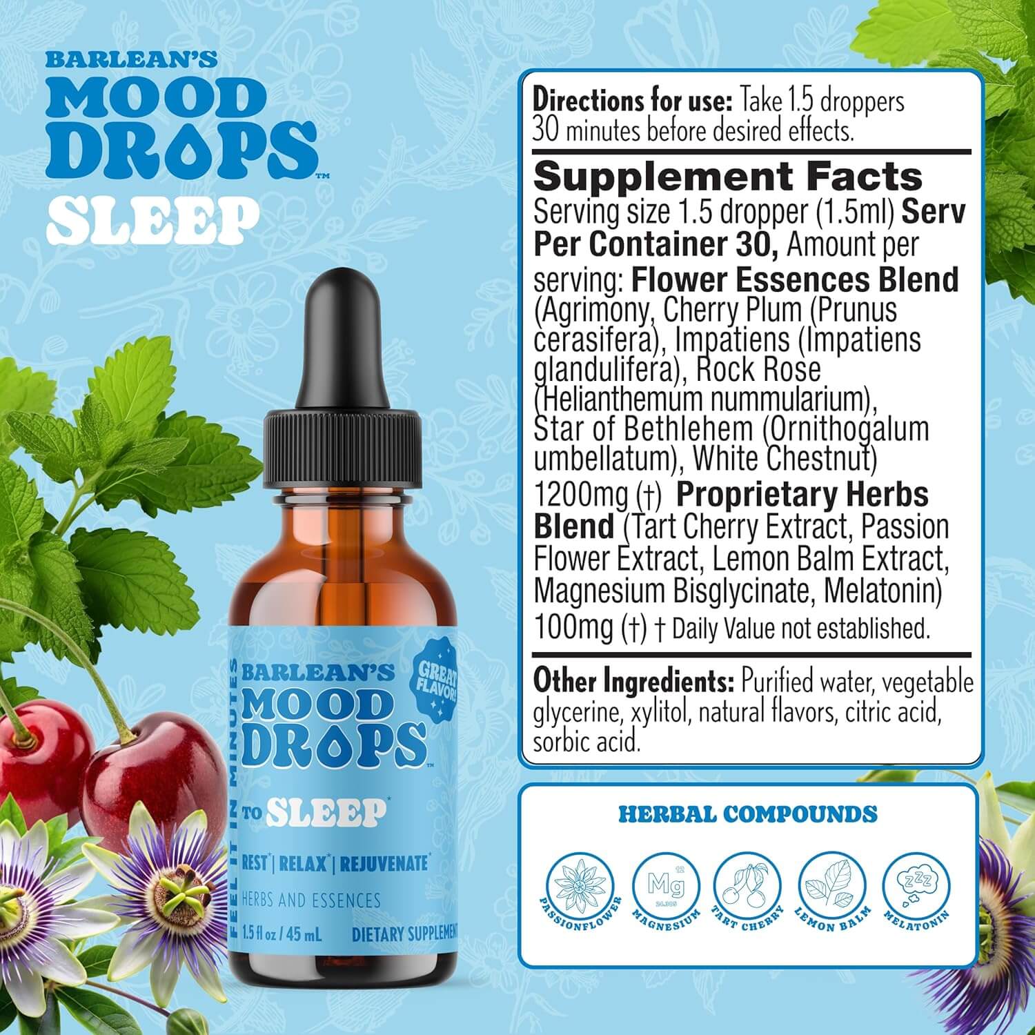 Sleep Mood Drops | Herbal Support for Rest & Relaxation