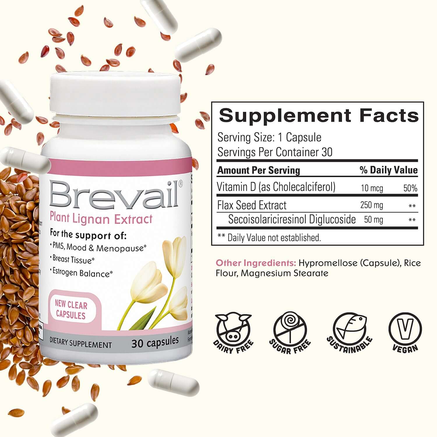 Brevail® Vegan Lignan Supplement