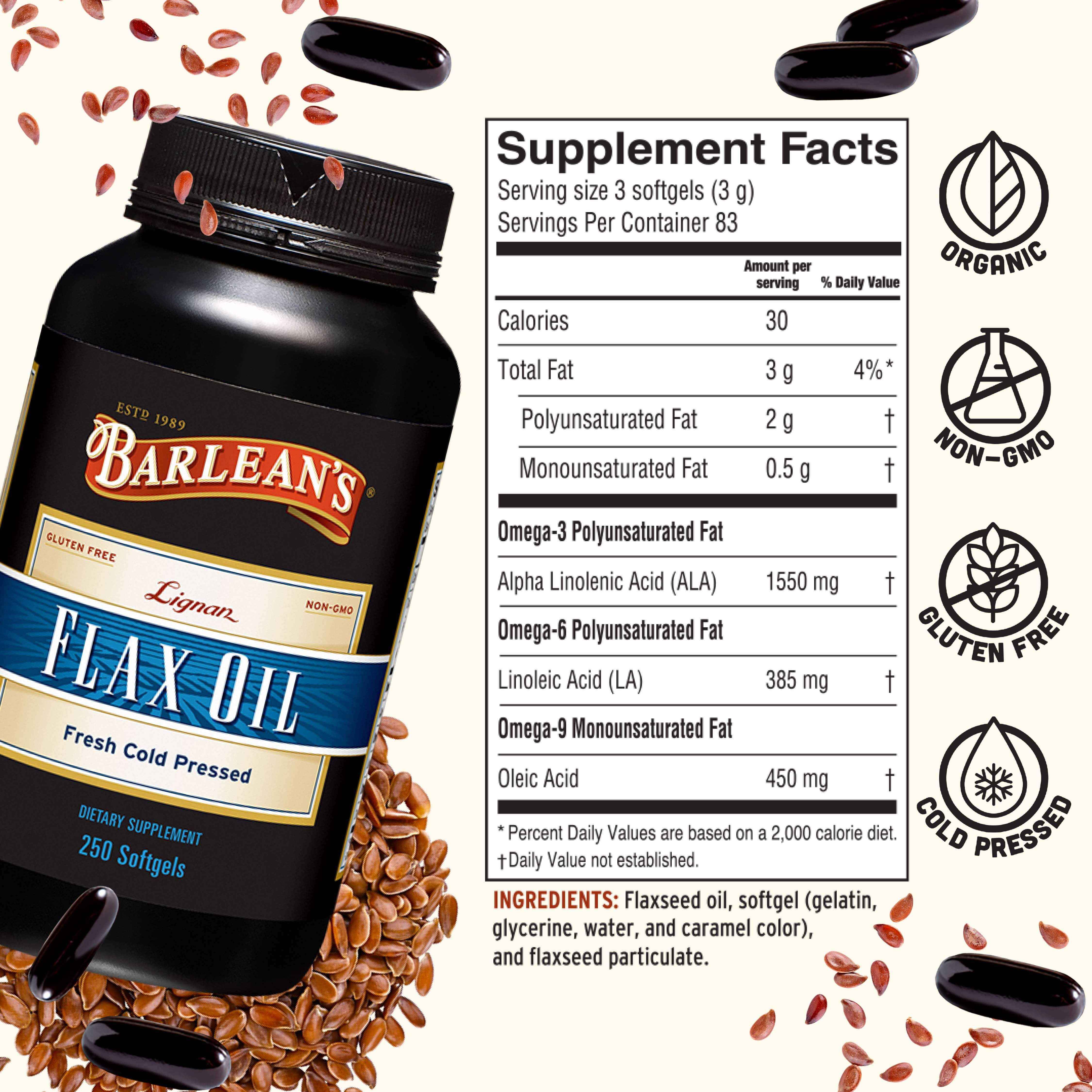 Lignan Flax Oil Softgels