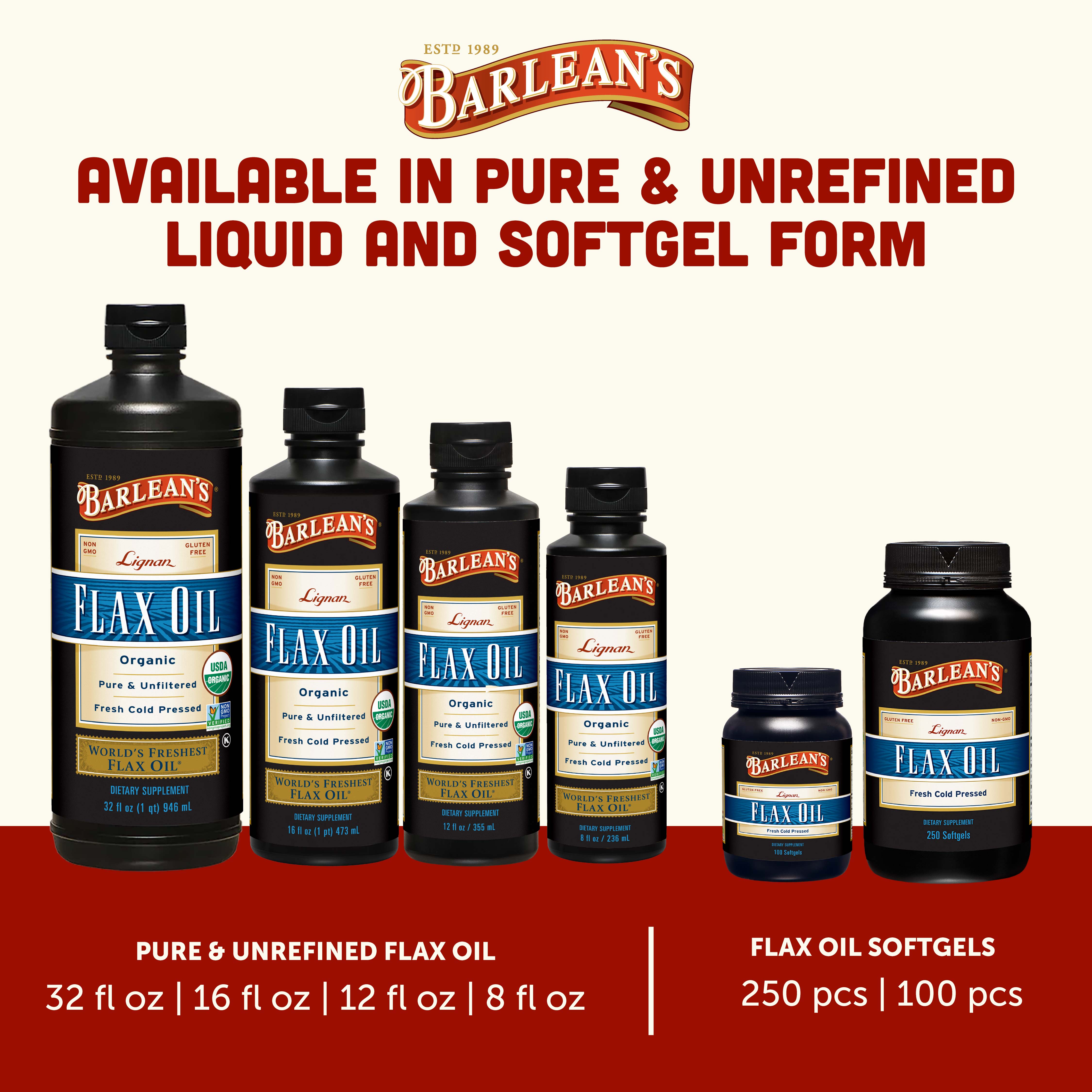 Lignan Flax Oil Softgels
