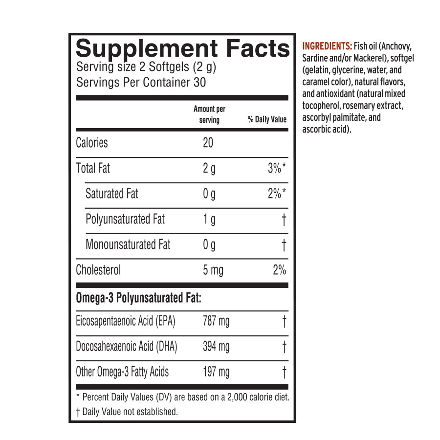 Fresh Catch® Ultra EPA-DHA Fish Oil Softgels