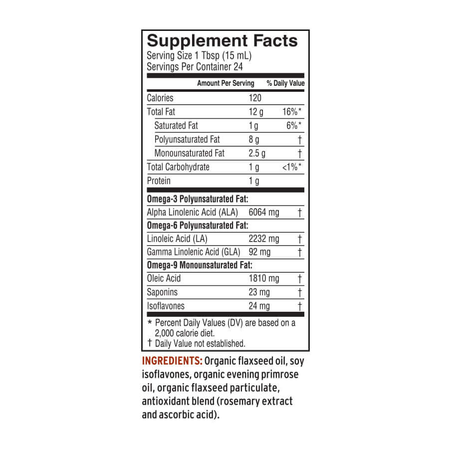 Essential Woman Liquid Omega-3, 6 & Plant-Based Nutrients supplement facts