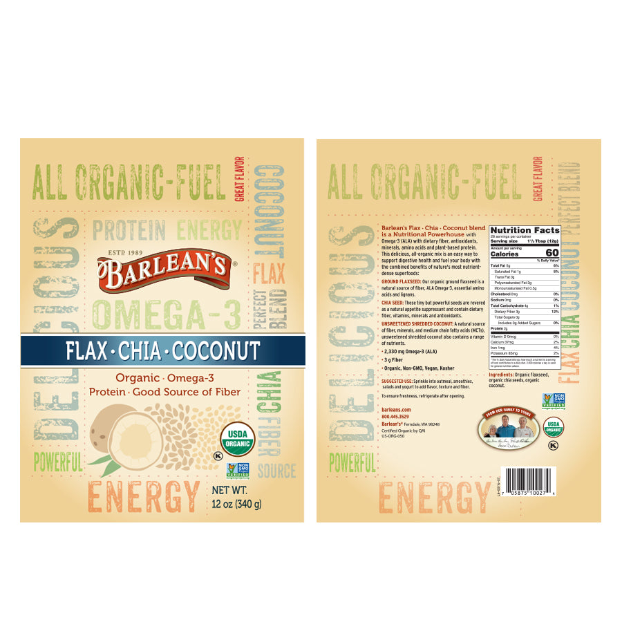 Organic Flax Chia Coconut Seed Blend