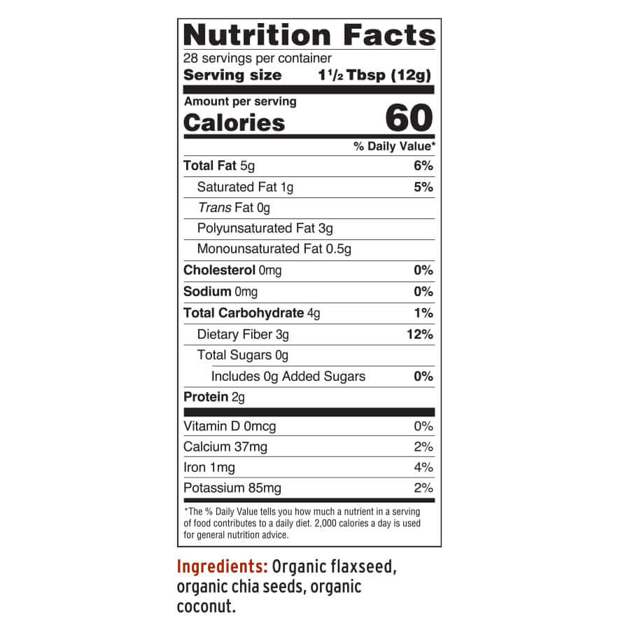 Organic Flax Chia Coconut Seed Blend