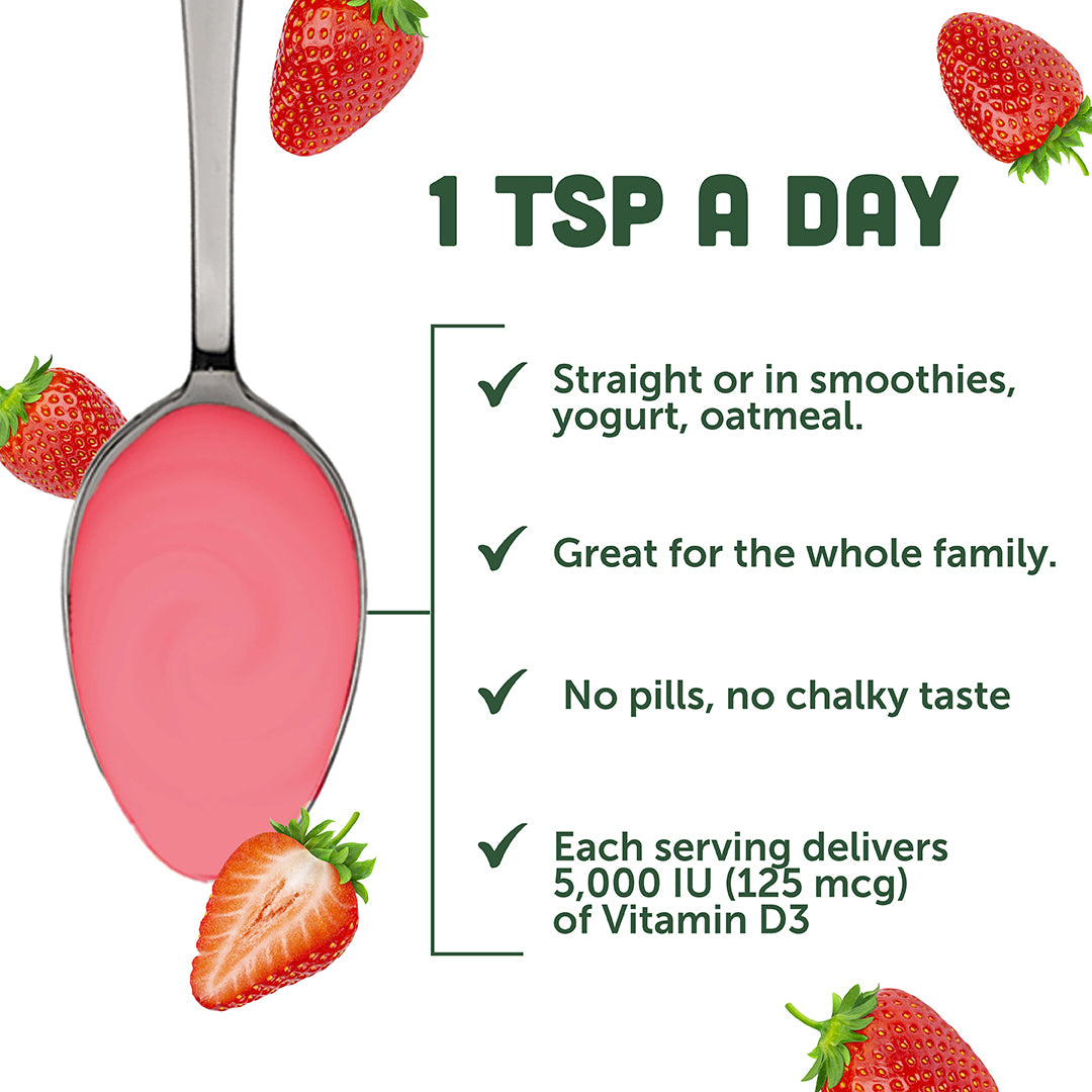 Vitamin D3 Strawberry Milkshake