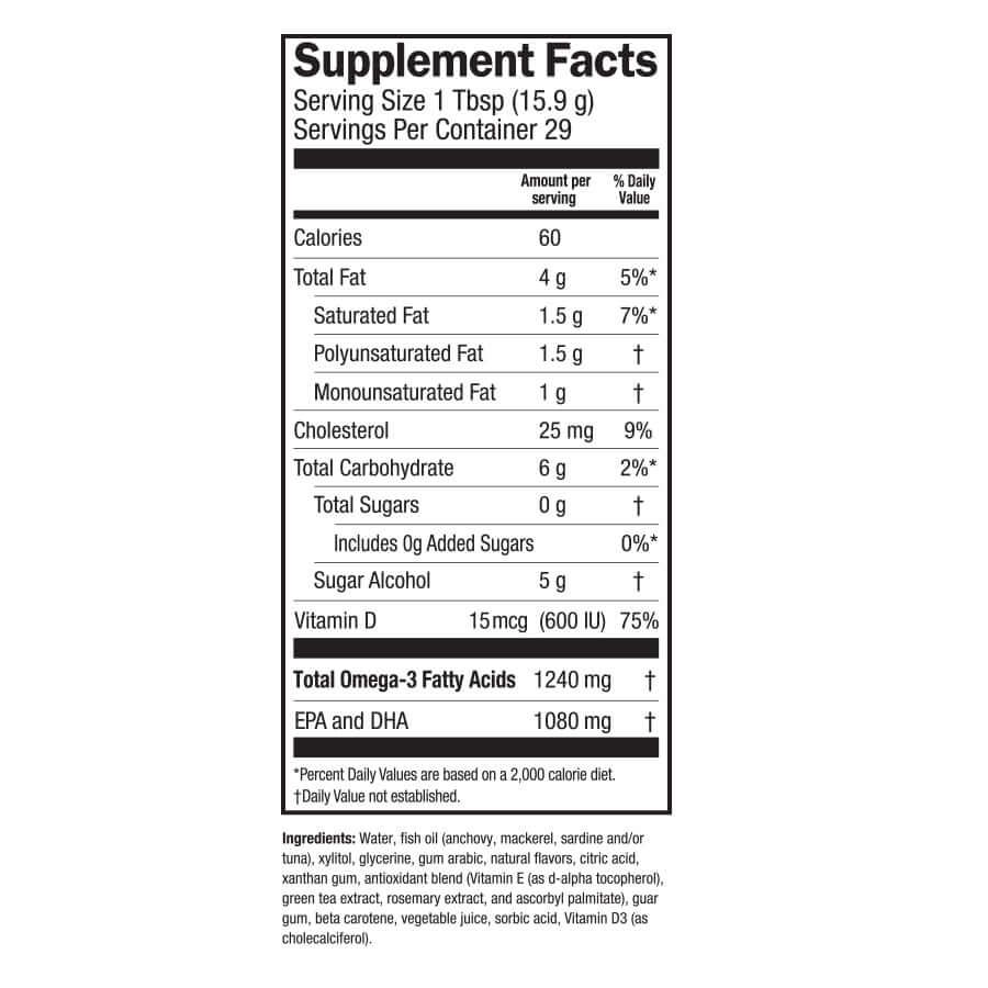 mango peach with vitamin D3 supplement facts