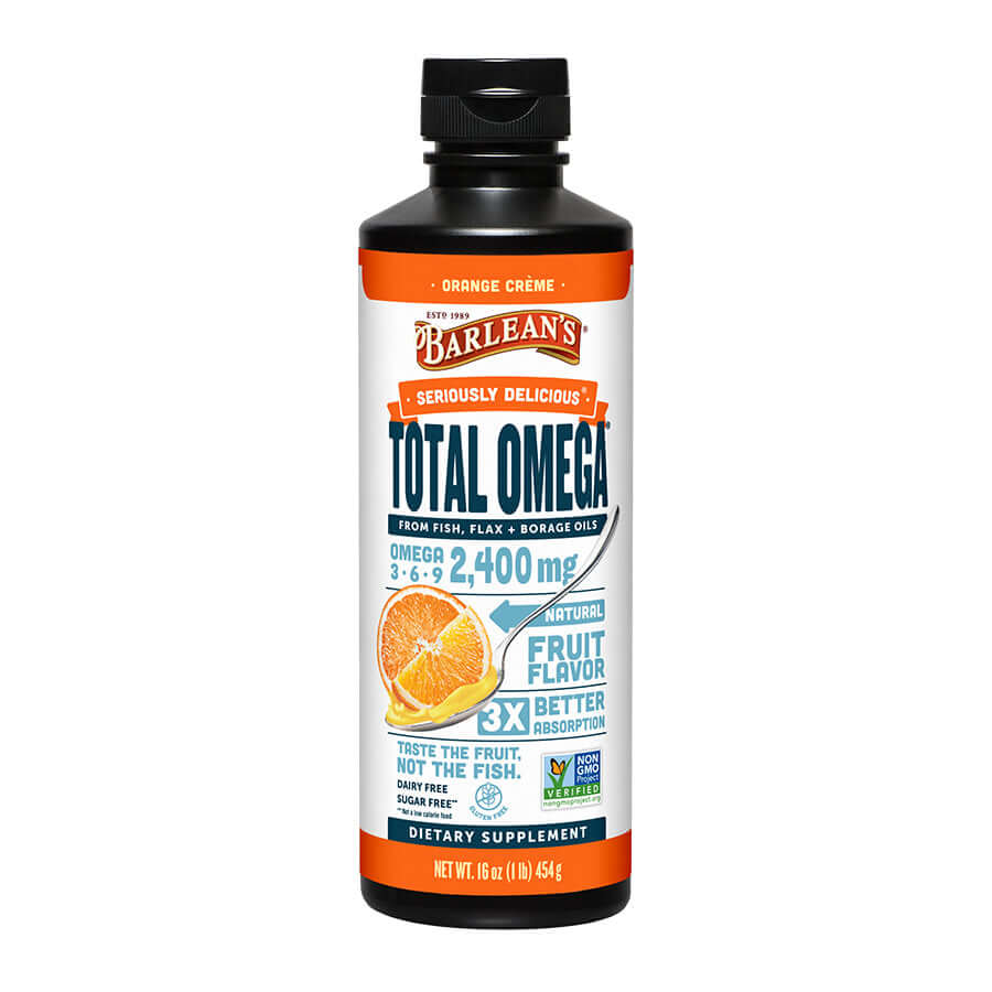 Total Omega® 3-6-9 - Orange Crème | Barlean’s Supplement