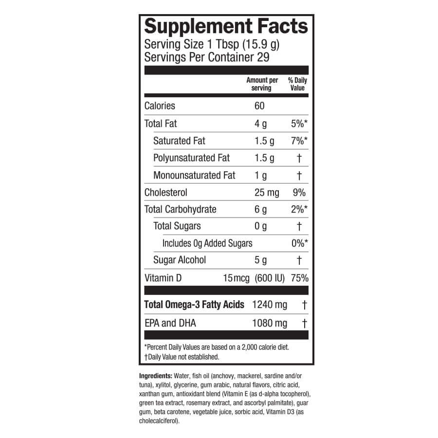 Mango Peach Smoothie Fish Oil + Vitamin D3
