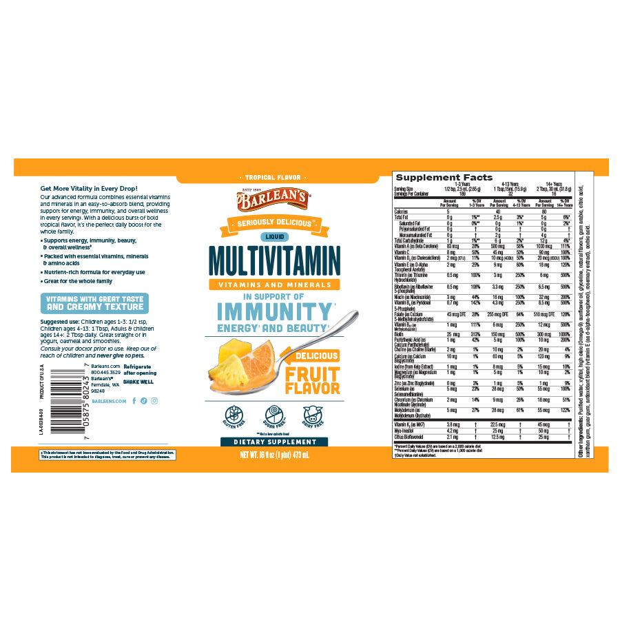 Tropical Liquid Multivitamin