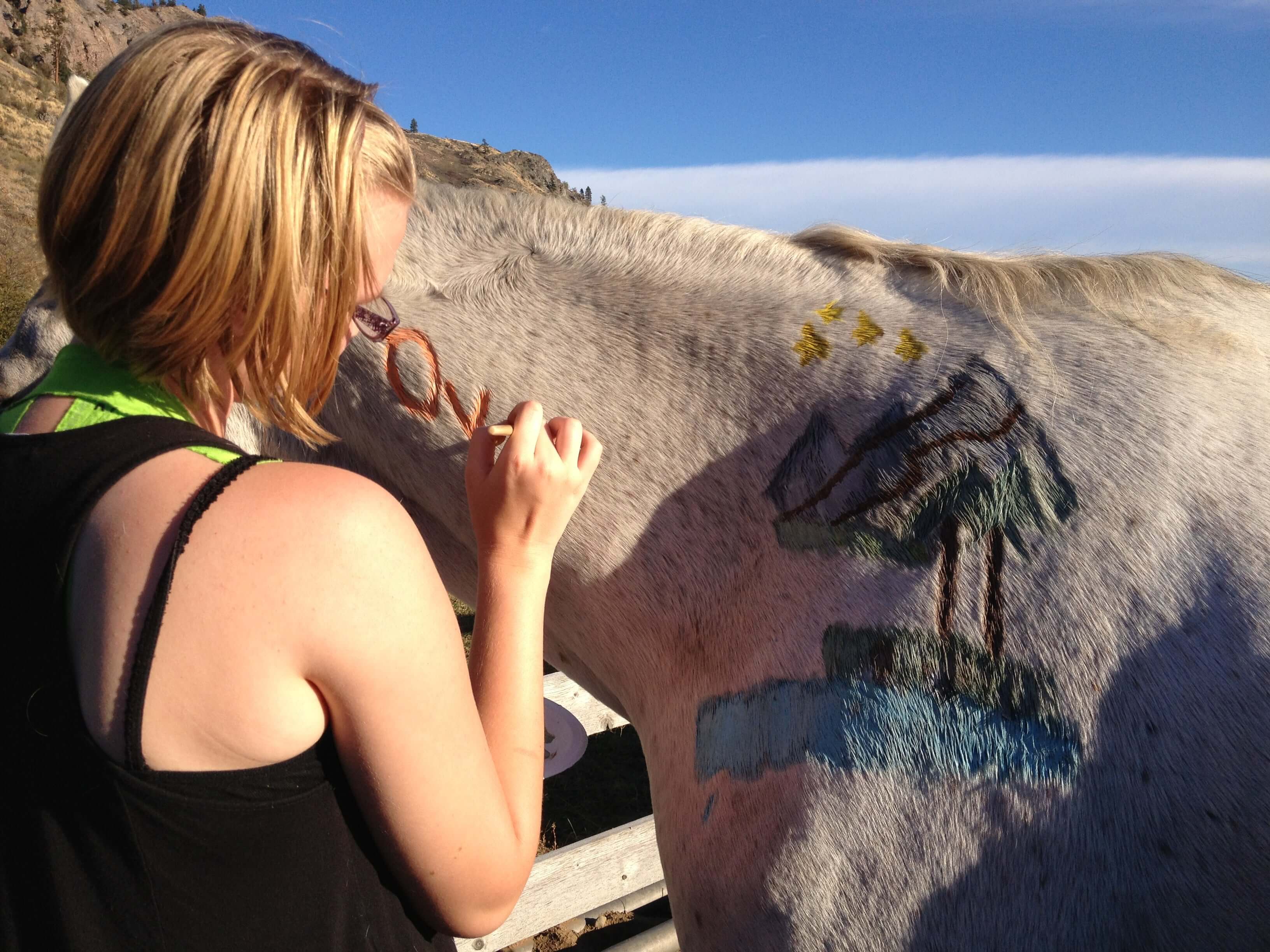 Woman with horse