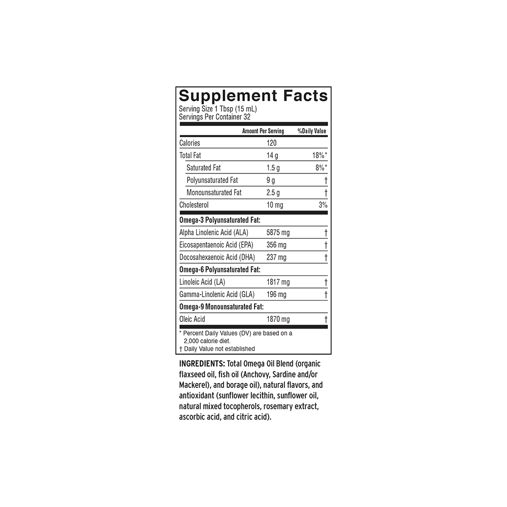 Total Omega® 369 Liquid with Natural Lemon Flavor Barlean's