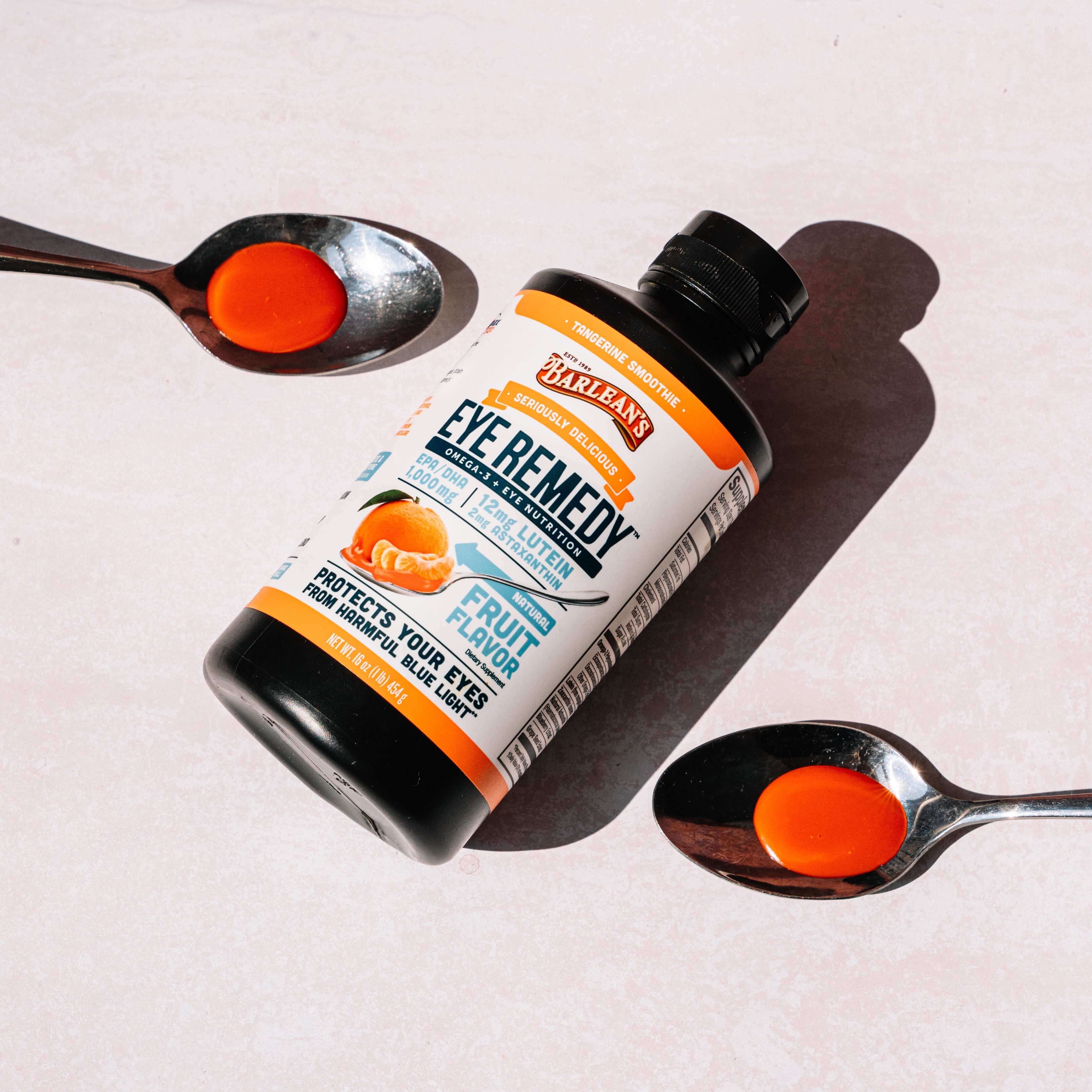 Eye Remedy with Lutemax® for Eye Health in 2026: Protect Your Vision featuring tangerine smoothie flavor.