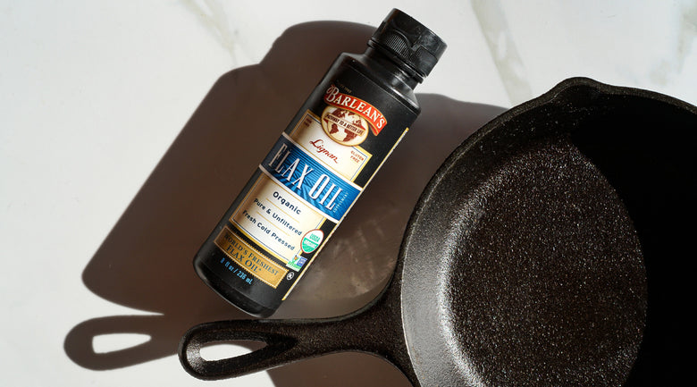 Just the Flax: Flaxseed Oil for Cast Iron – Barlean's Organic Oils