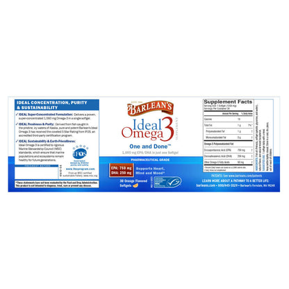High EPA DHA omega-3 fish oil softgels