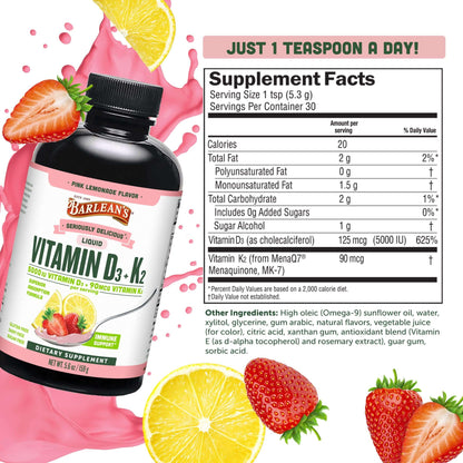 Vitamin D3 + K2 - Pink Lemonade