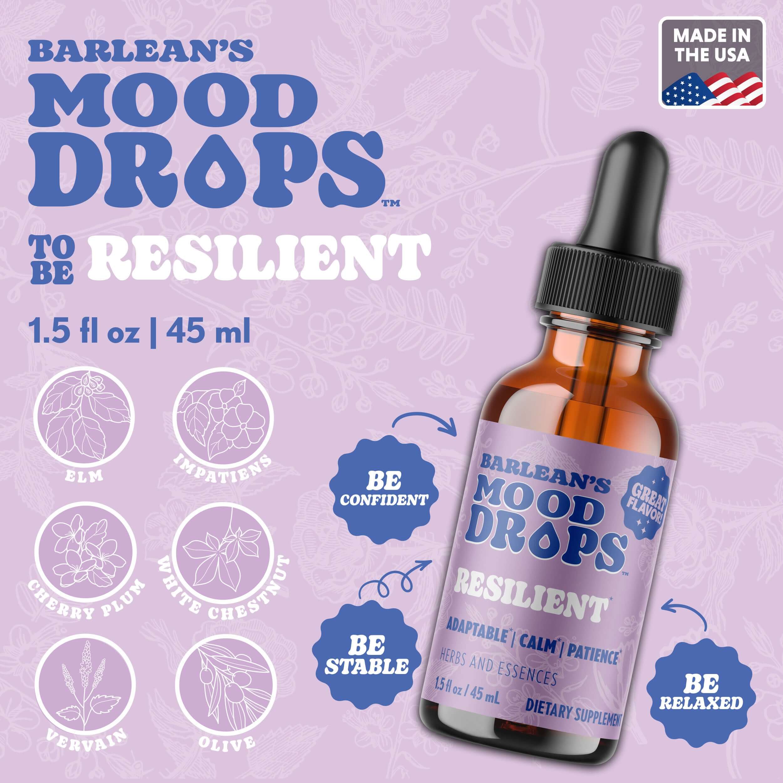 Resilient Mood Drops | Support Mental Stress Resilience