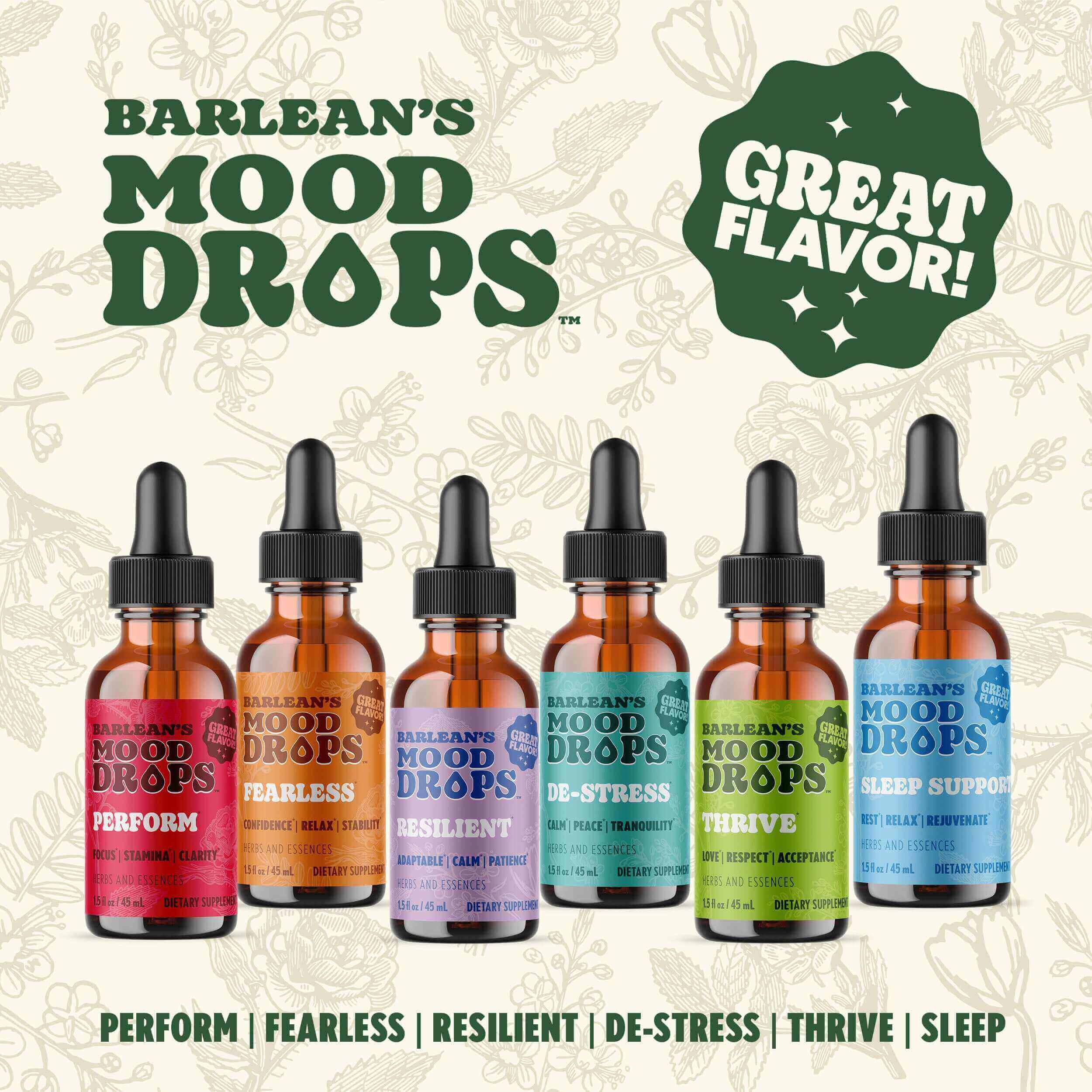 De-Stress Mood Drops | Herbal Support for Calm & Clarity