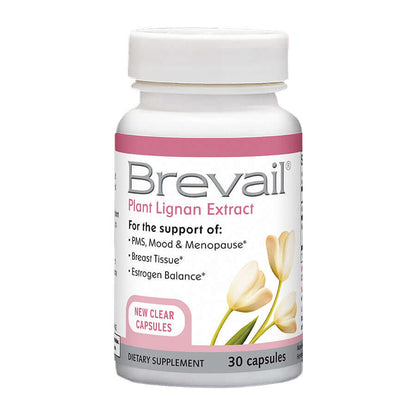 Brevail Flax Lignan Supplement for Women – 30 softgels bottle