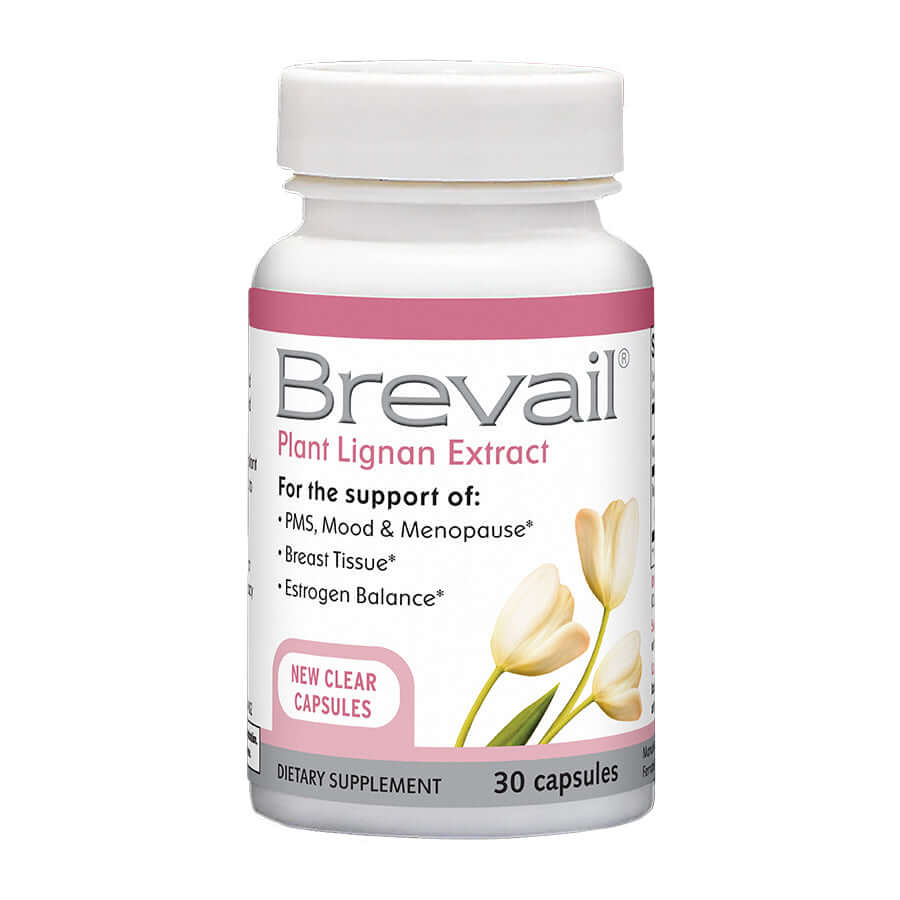 Brevail Flax Lignan Supplement for Women – 30 softgels bottle