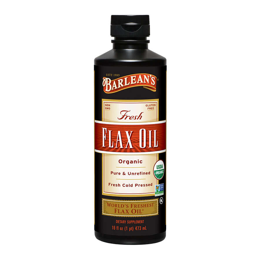 Barlean Barlean’s Organic Fresh Flax Oil | Omega-3 ALA Supplement – Barlean's ...