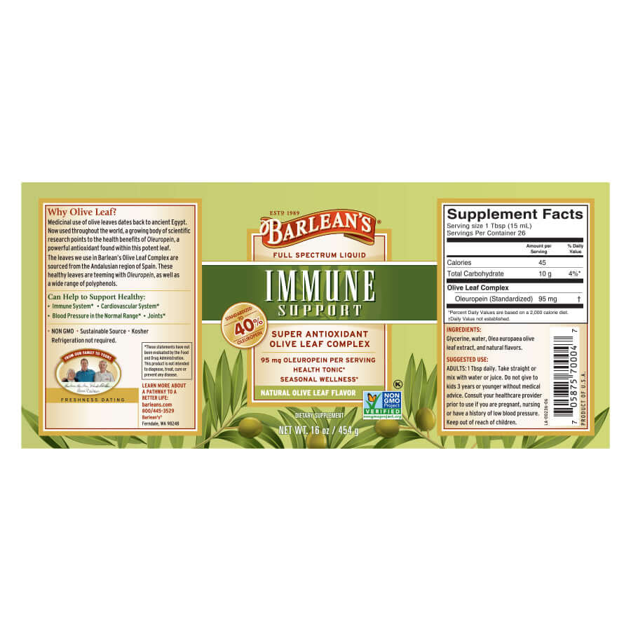 
                                
                                    Flavor-free immune support with cold-pressed olive leaf full label
                                
                            