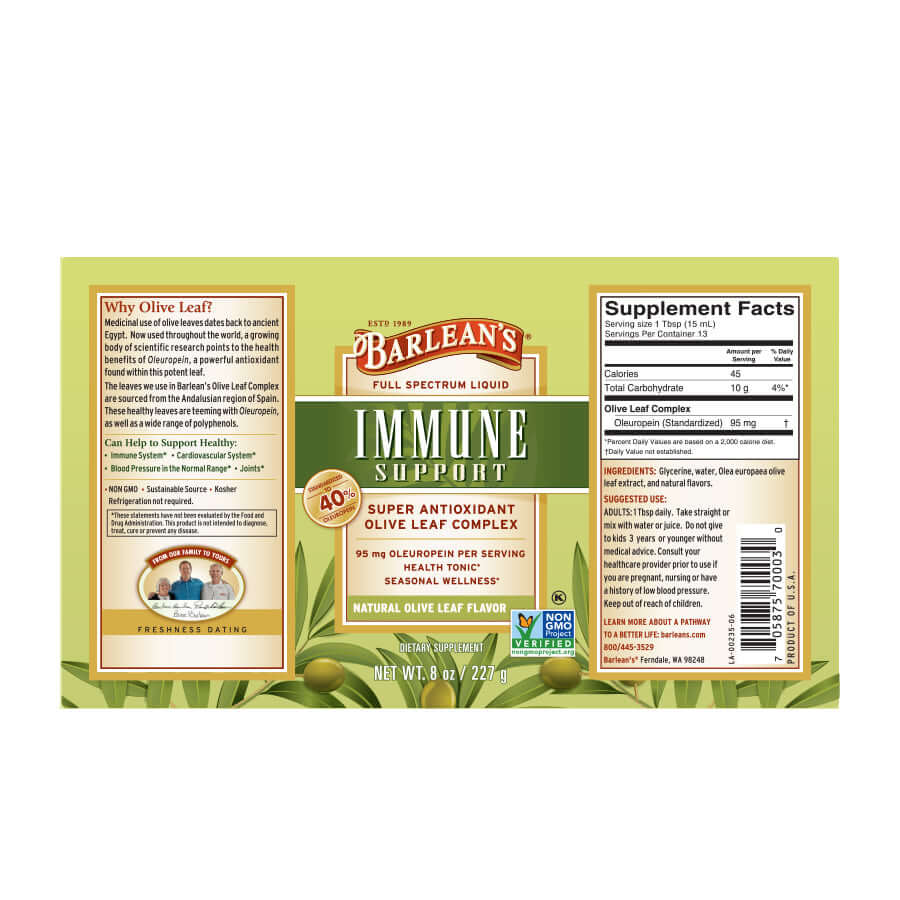 
                                
                                    Flavor-free immune support with cold-pressed olive leaf full label
                                
                            