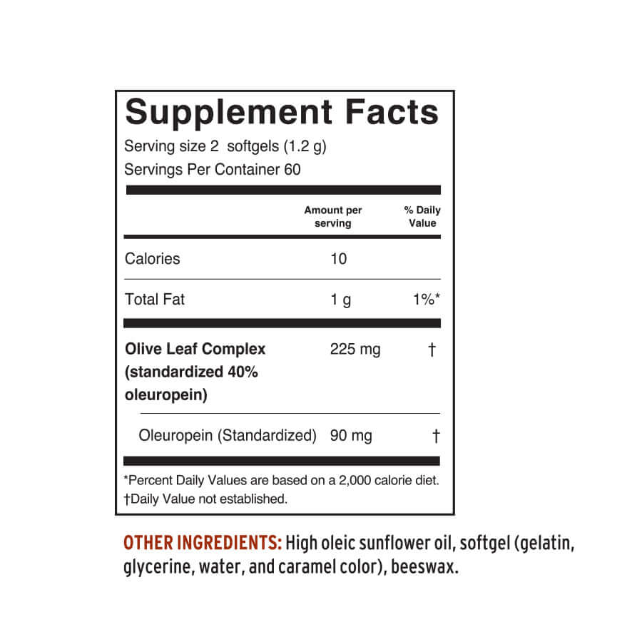 
                                
                                    Softgel capsules of immune support herbal formula supplement facts
                                
                            