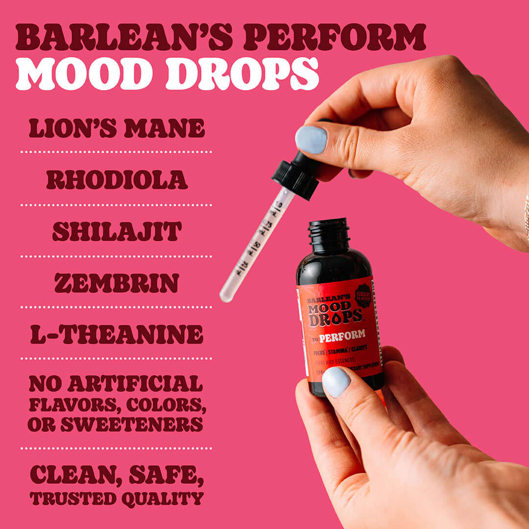 Perform Mood Drops | Support Mental Resilience & Wellness | Barlean's