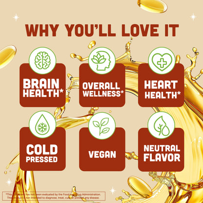 Fresh Flax Oil Vegan Omega-3 Softgels