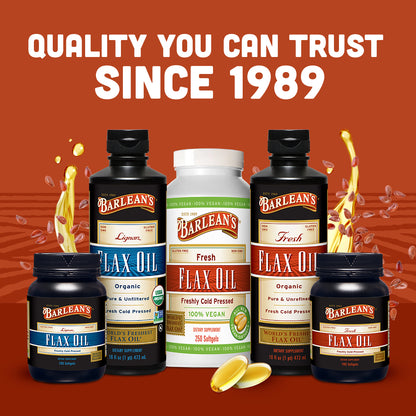 Fresh Flax Oil Vegan Omega-3 Softgels