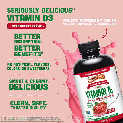 Vitamin D3 Strawberry Milkshake