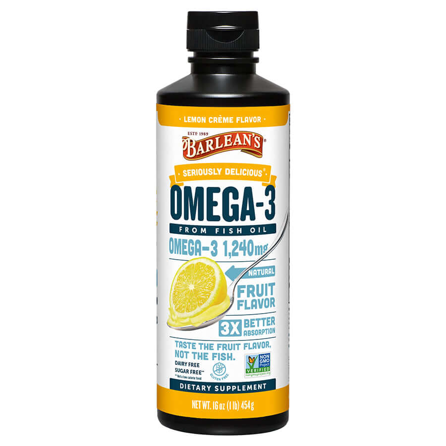 Fish Oil - Lemon Crème Flavor Omega-3 Supplement | Barlean's