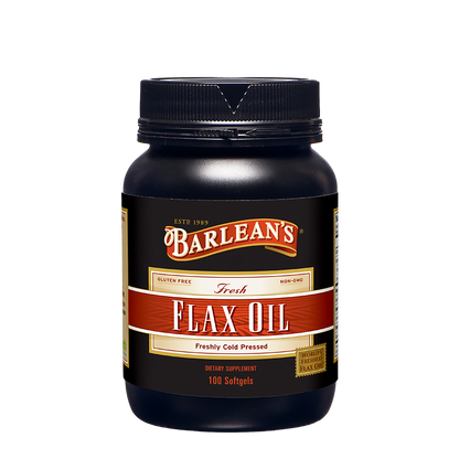 Fresh Flax Oil Vegan Softgels by Barlean’s - Plant-Based Omega-3 Supplement