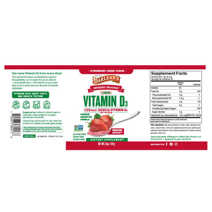 Vitamin D3 Strawberry Milkshake