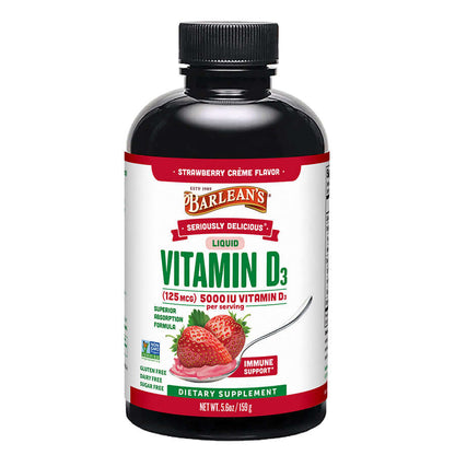 Vitamin D3 Strawberry Milkshake