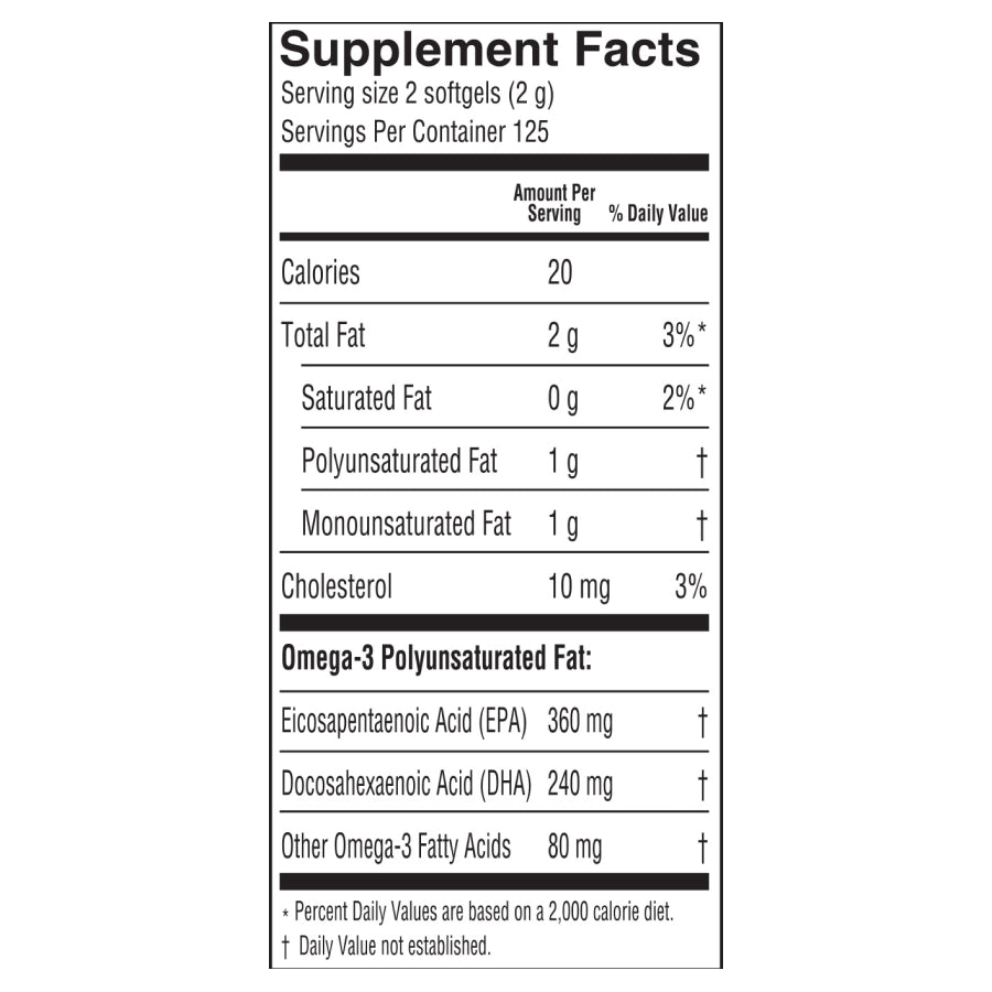 
                                
                                    Fresh Catch® Fish Oil Softgels  - Orange Flavor
                                
                            
