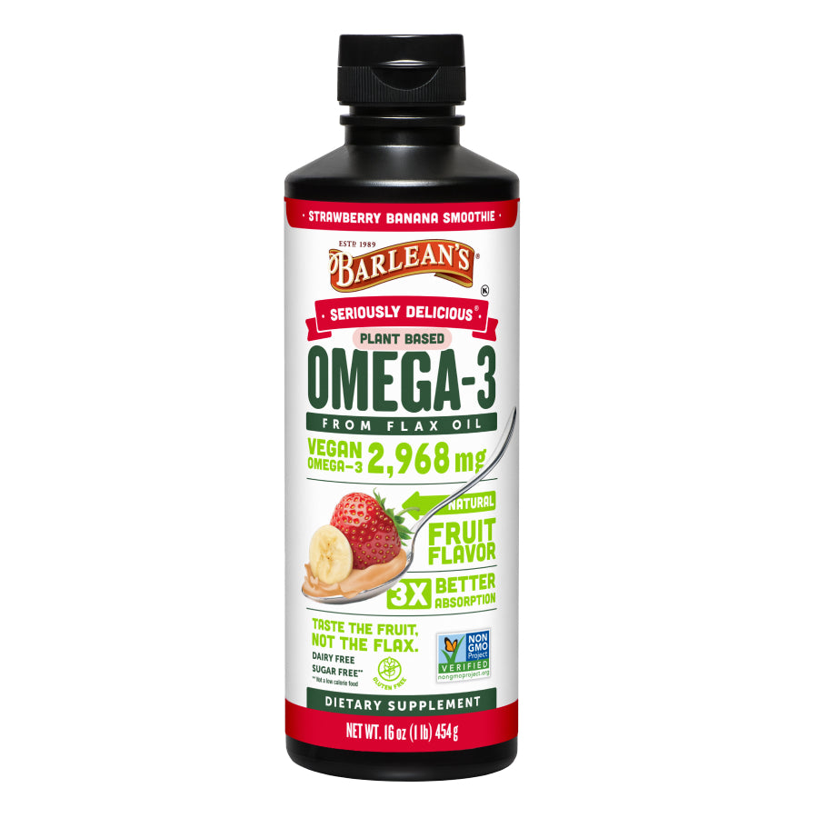 
                                
                                    Strawberry Banana Smoothie Flax Oil
                                
                            