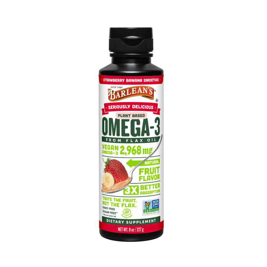 
                                
                                    Strawberry Banana Smoothie Flax Oil
                                
                            