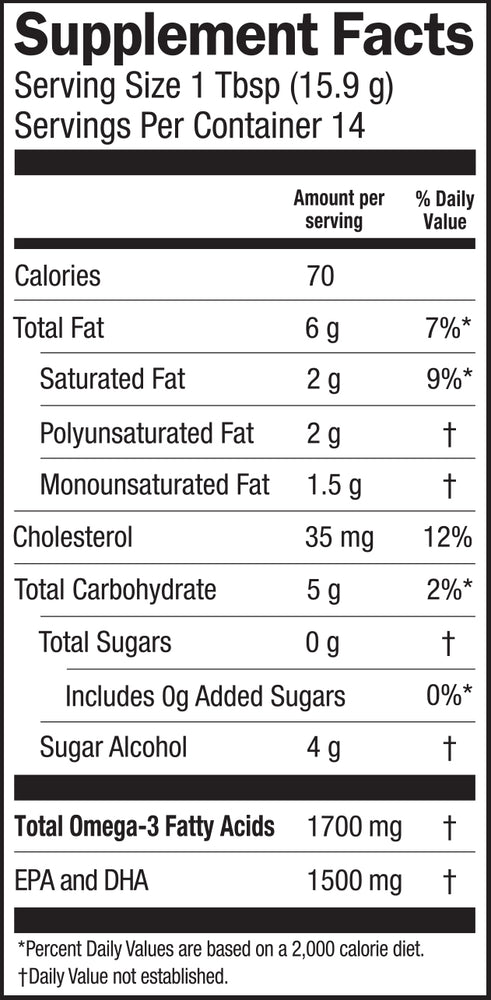 
                                
                                    Key Lime Pie Fish Oil
                                
                            
