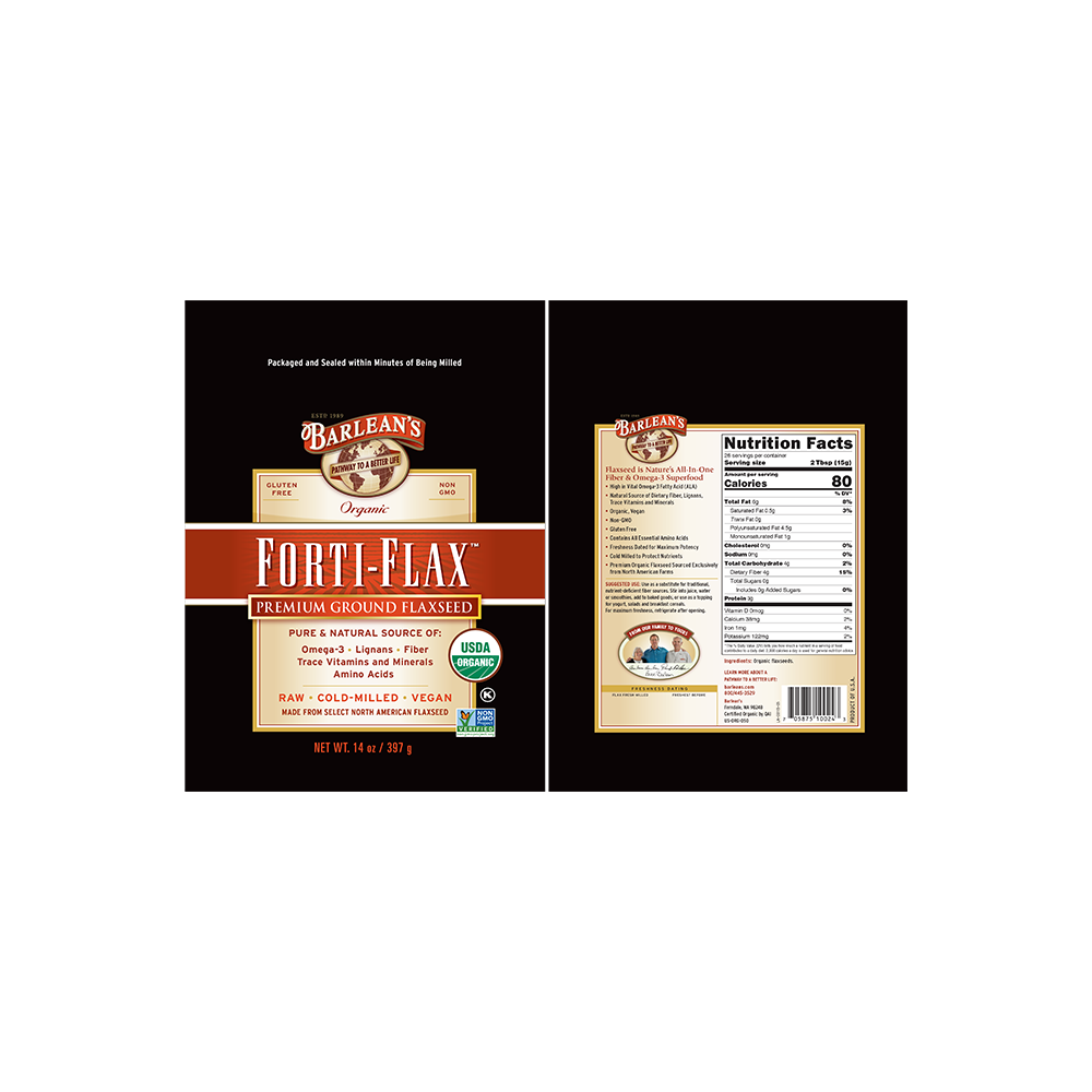 
                                
                                    Organic Forti-Flax™ Flaxseed
                                
                            