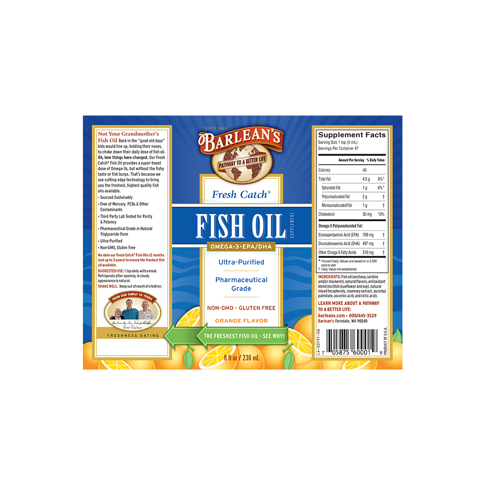 Fresh Catch® Fish Oil - Orange Flavor