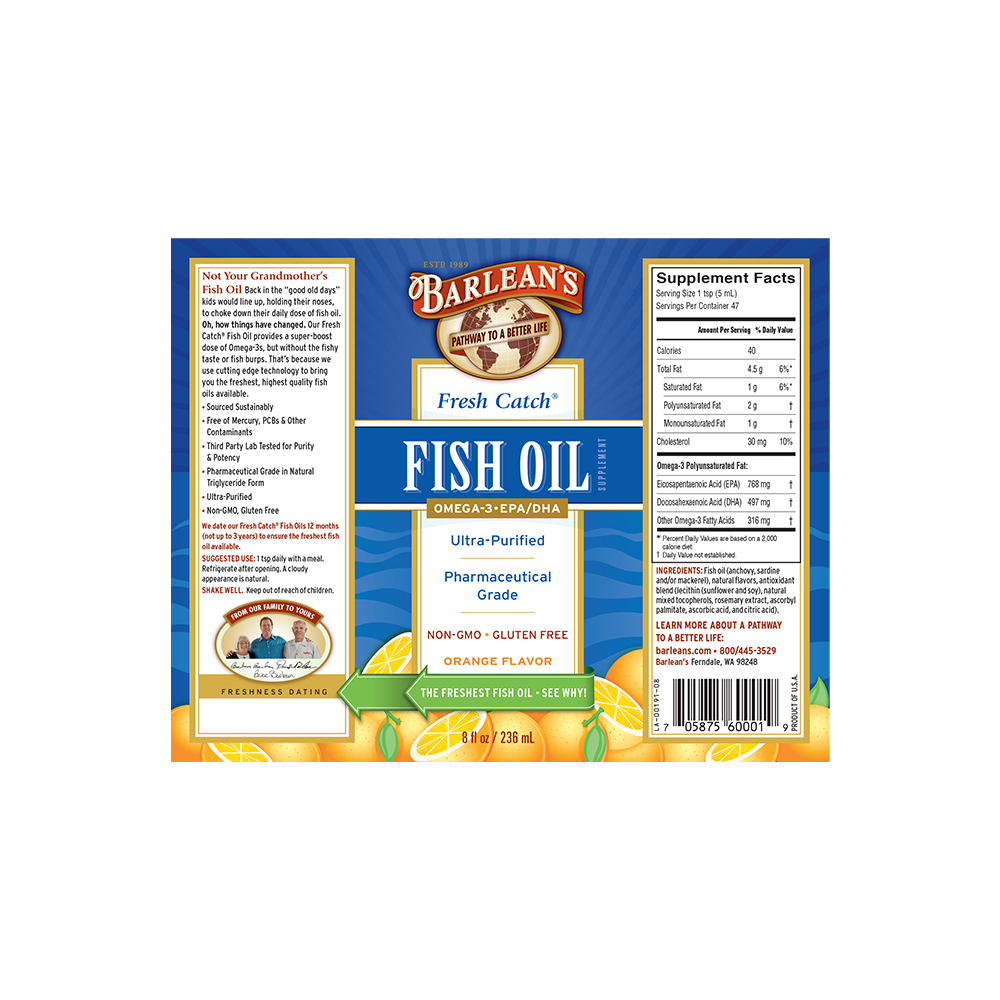 
                                
                                    Fresh Catch® Fish Oil - Orange Flavor
                                
                            