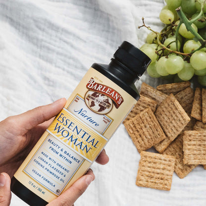 Barlean’s daily liquid supplement for women’s nutrition with liquid flax and evening primrose oil
