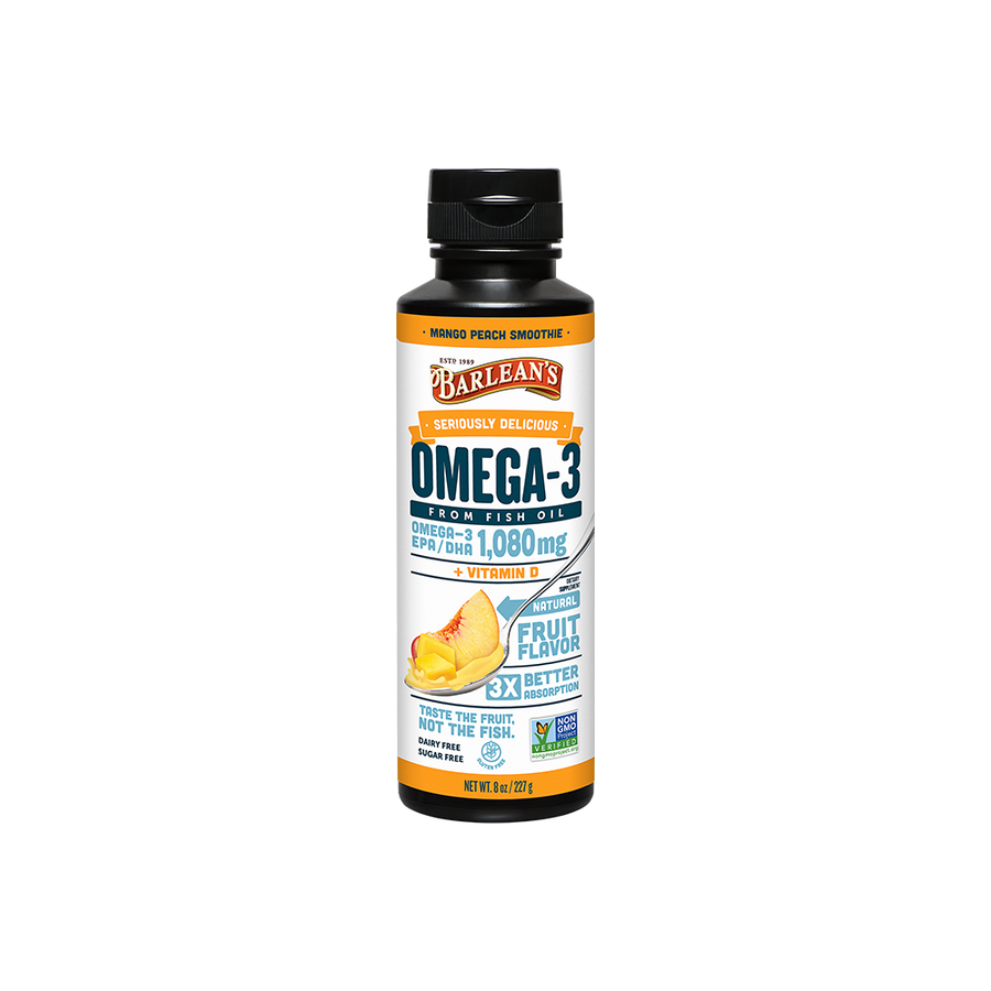 Mango Peach Smoothie Fish Oil + Vitamin D3