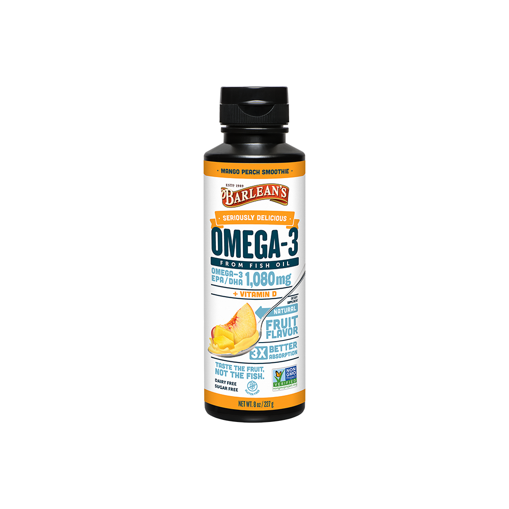 
                                
                                    Mango Peach Smoothie Fish Oil + Vitamin D3
                                
                            