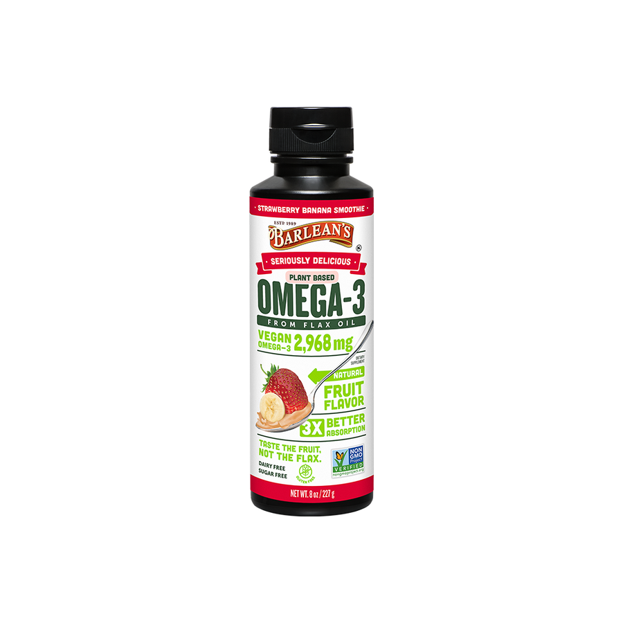 Strawberry Banana Smoothie Flax Oil